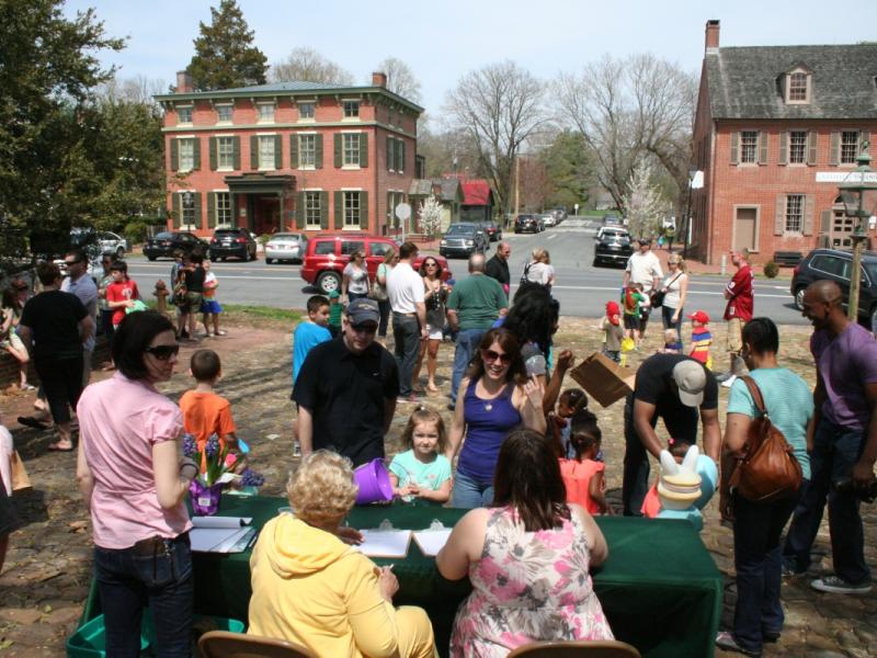 Families enjoying a day in Historic Odessa