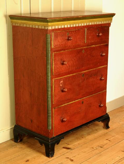 Painted Tall Chest