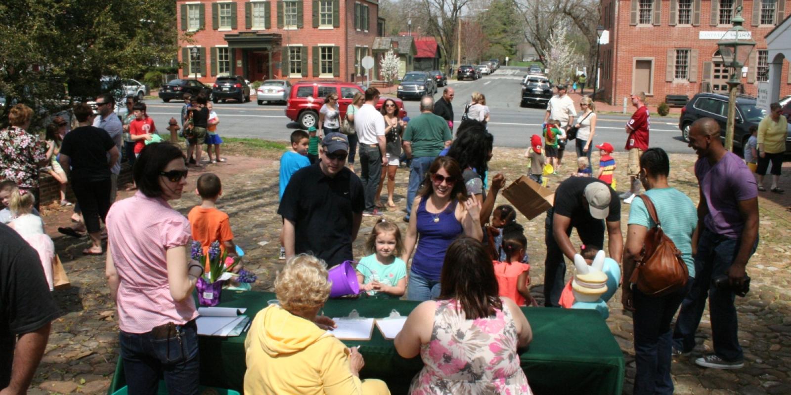 Families enjoying a day in Historic Odessa