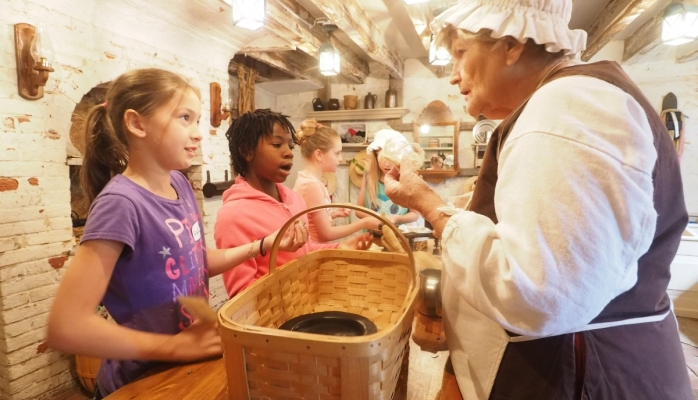 authentic and interactive 18th century setting for school children